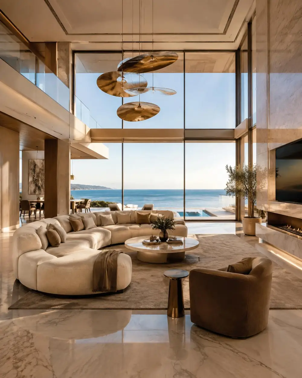 Sea-view villa interior